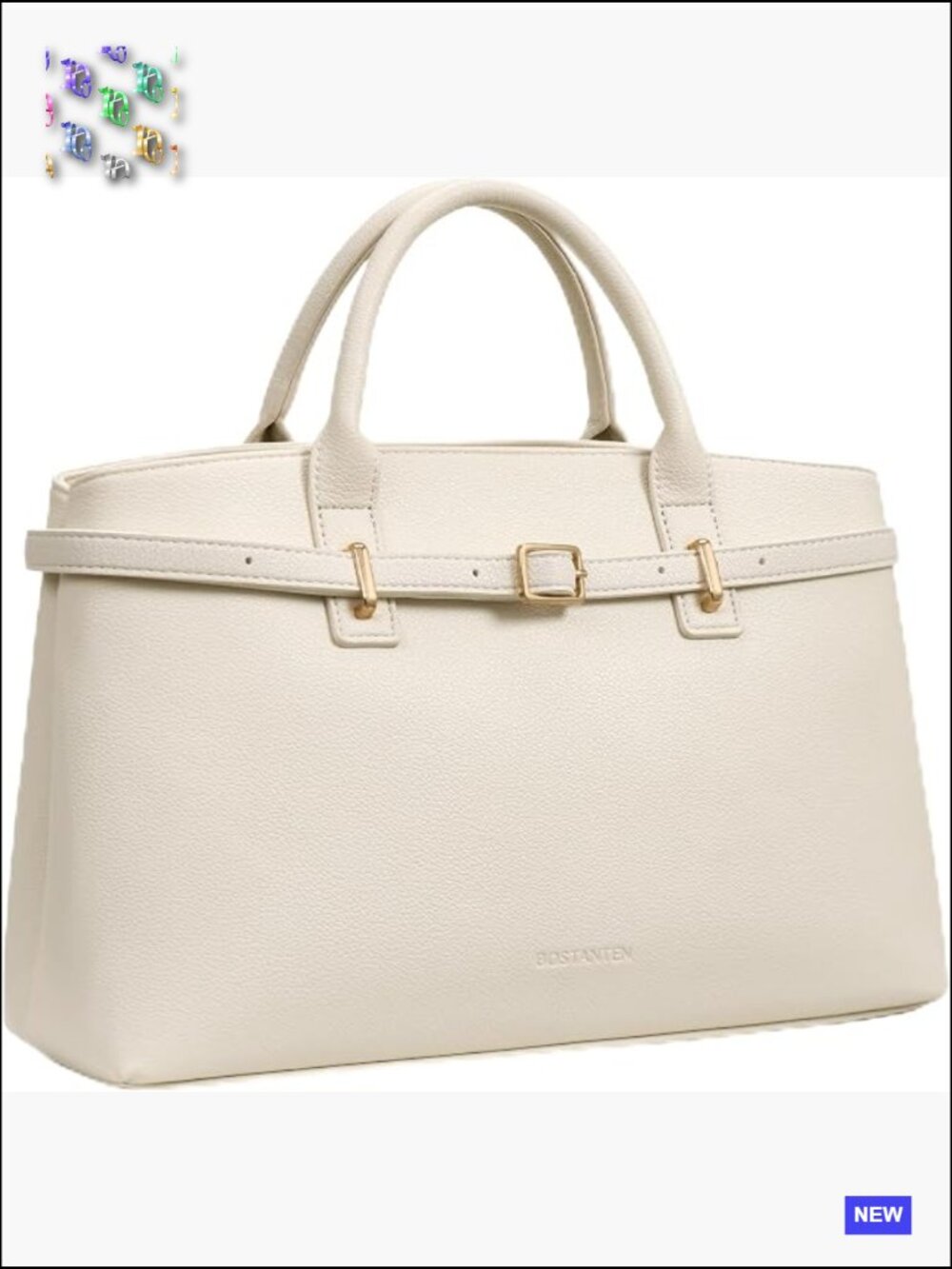 Satchel Tote Handbag Vegan Leather Structured Top Handle Crossbody Bag Birkin